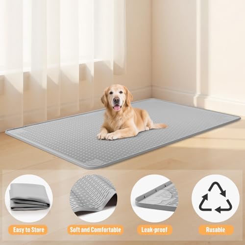 Silicone Dog Bed Mat 40"x 28" Crate Mat - Image 2