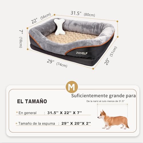 JOYELF Medium Memory Foam Dog Bed Orthopedic Dog Bed & Sofa - Image 2