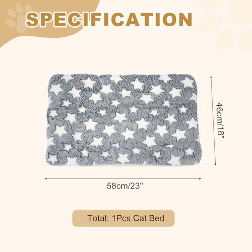 Dog Cat Bed Mat, Soft Coral Fleece Pet Cushion Pad - Image 2