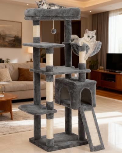54 Inches Cat Tree, Tall Cat Tower - Image 5
