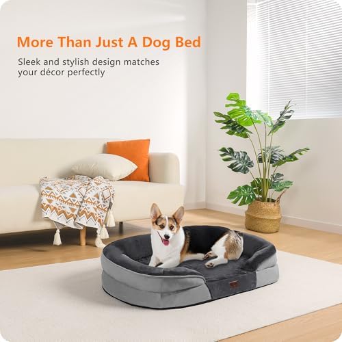 Dwanton Orthopedic Waterproof Medium Dog Bed Sofa, Gel Memory Foam - Image 2