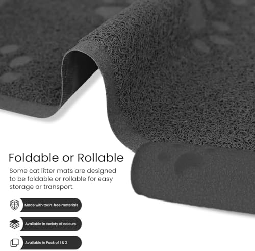 Andalus Jumbo Cat Litter Mat, Non-Slip & Easy to Clean Cat Litter Box Mat - Image 6