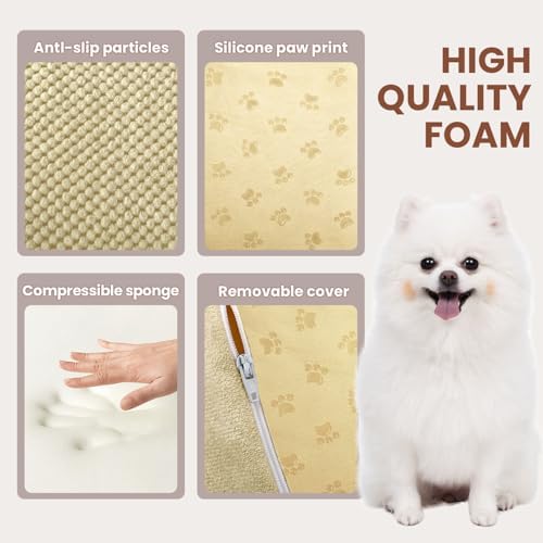 Dog Stairs for Small Dogs, High Density Foam Dog Steps, Extra Wide Non-Slip Pet - Image 3