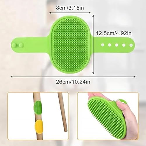 Silicone Pet Grooming Brush for Dogs & Cats – Soft Bath Brush, Gentle - Image 6