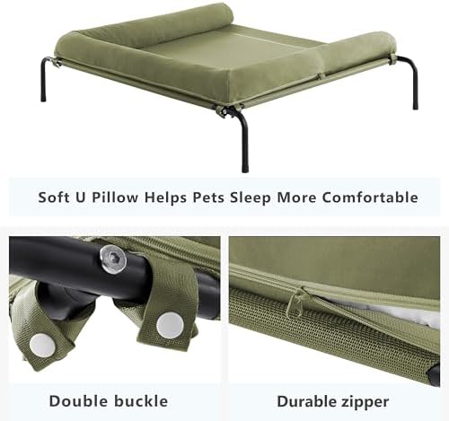Cooling Elevated Dog Bed for Large Dogs, Outdoor Raised Dog Beds Dogs Cot - Image 4