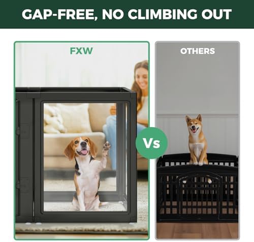 FXW AuraSpace Clear Acrylic Indoor Dog Playpen, 10 Panels - Image 2