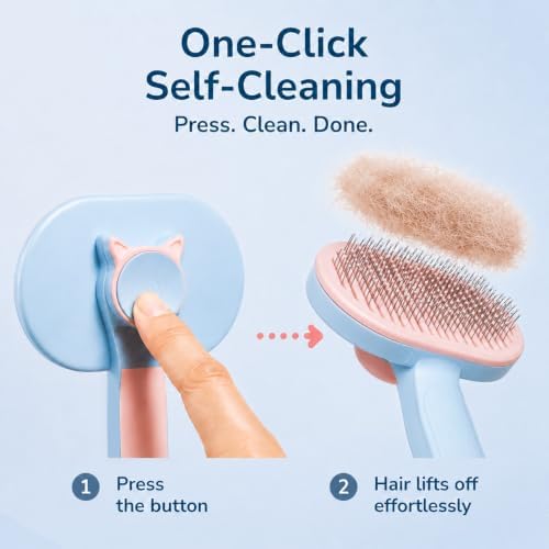 Cat Shedding Brush for long haired cats, Cat Deshedding tool - Image 3