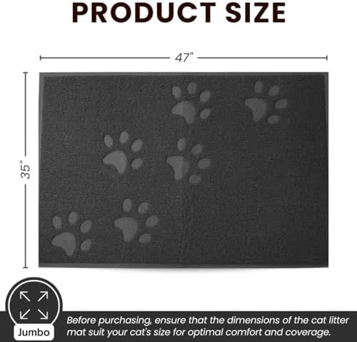 Andalus Jumbo Cat Litter Mat, Non-Slip & Easy to Clean Cat Litter Box Mat - Image 3