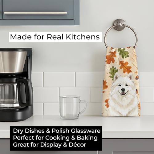Caroline's Treasures Samoyed Dogs Kitchen Towel 15x25 in - Image 3