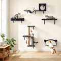 5-in-1 Cat Wall Shelves for Indoor Cats, Wall Mounted Cat Furniture Set by OUTONLIFE