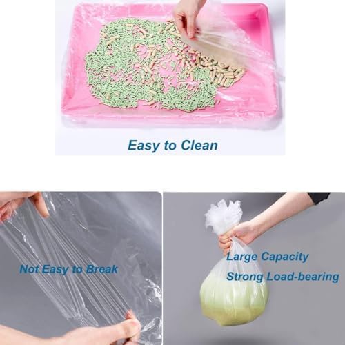 50 Pcs Disposable Rabbit Cage Liner Quick Cleanup Litter Box Liners Bags - Image 4