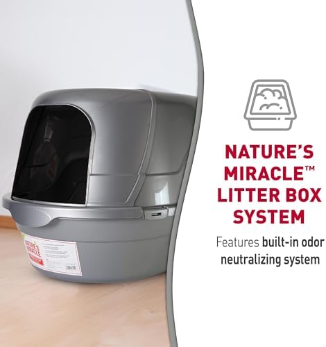 Nature's Miracle Hooded Flip Top Cat Litter Box - Image 3