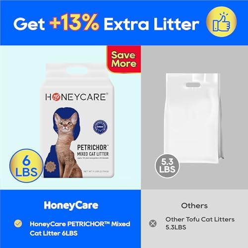 HONEY CARE Petrichor Mix Cat Litter I Tofu Cat Litter I Nature Plant-Based - Image 2