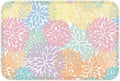 Colorful Chrysanthemum Floral Bath Mat 24x16 Inch Non-Slip Soft Microfiber by Unknown