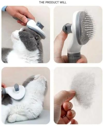 3-Pack Pet Grooming Kit for Dogs & Cats Self-Cleaning Slicker Brush, Deshedding - Image 6