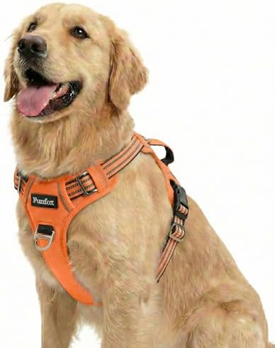 Funfox Dog Harness No Pull, Adjustable Pet Vest Harness, Super Soft Material by MyFUNFOX