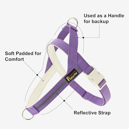 Plutus Pet Cotton Dog Harness and Leash Set, Reflective and Soft Padded - Image 2