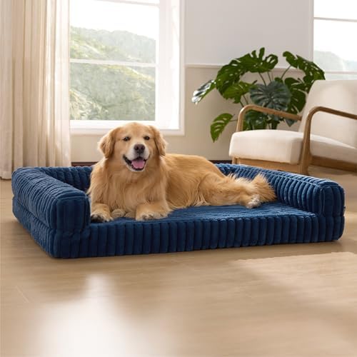 Bedsure ComfyFleece® Memory Foam Orthopedic XL Plus Dog Bed 48" by BEDSURE