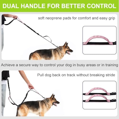 Hands Free Dog Leas, Double Waist Leash - Image 3