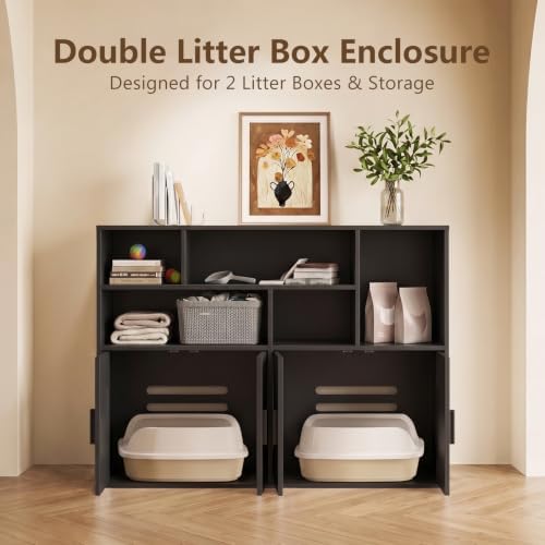 amunrbrek Double Cat Litter Box Enclosure - Image 3