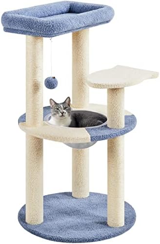 Topeakmart 35in Cat Tree Cat Tower Furniture w/Dangling Ball Platform Perch and by Topeakmart