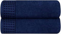 GLAMBURG 100% Cotton 2 Pack Oversized Bath Towel Set 28x55 Inches, Ultra Soft by GLAMBURG