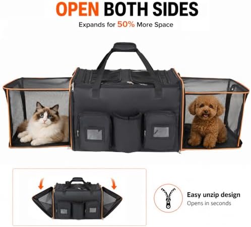 2 in 1 Large Rolling Cat Carrier - Image 4