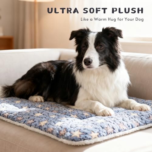 2-Pack Dog Blanket for Crate, Washable Reversible Plush Crate Liner - Image 3