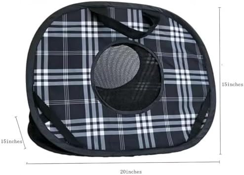 Pop Open Cat Carrier, Soft-Sided Collapsible Travel Carrier - Image 3