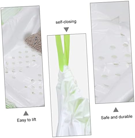 UPKOCH 7 Pieces Cat Litter Filter Bags, Plastic Waste Sifter Pouches - Image 2