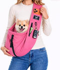 Dog Sling Carrier for Small Dogs & Cats 5-20 lbs, Adjustable Depth by PAWPUBBY