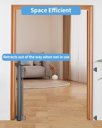 Veraste Retractable Baby Gate for Doorways and Stairs, Mesh Safety Gate for Pet - Image 4