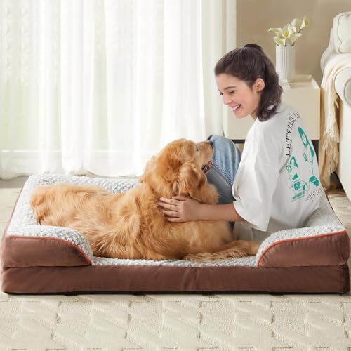 LEXTRO Orthopedic Dog Bed for Medium Dogs, Comfy Sleeping Dog Sofa Bed - Image 6