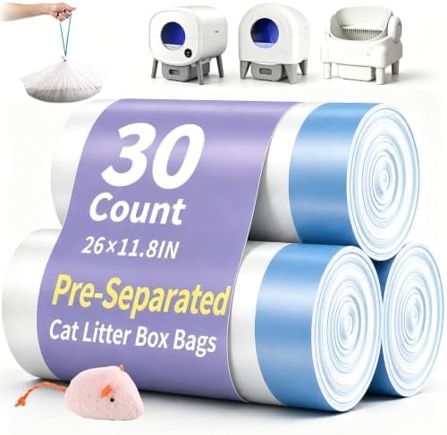 30 Count 26"x11.8" Cat Litter Box Bags Liners by KropBom