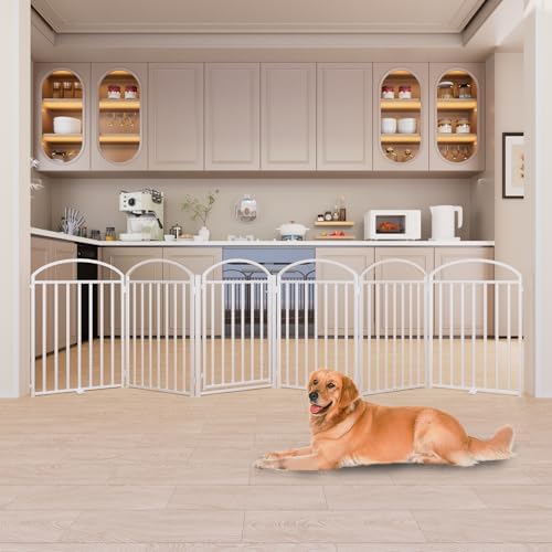 SNUOWU 6 Panels Full Matel Freestanding Dog Gates - Image 4