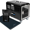 Pet Carrier with Pad, Medium Cats & Dogs, 26.4" Lx15.3 Wx18.8 H by Mirapet