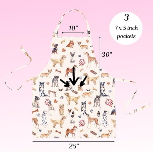 Plum Hill Waterproof Dog Grooming Apron, Groomer Apparel, Pet Washing Smocks - Image 2