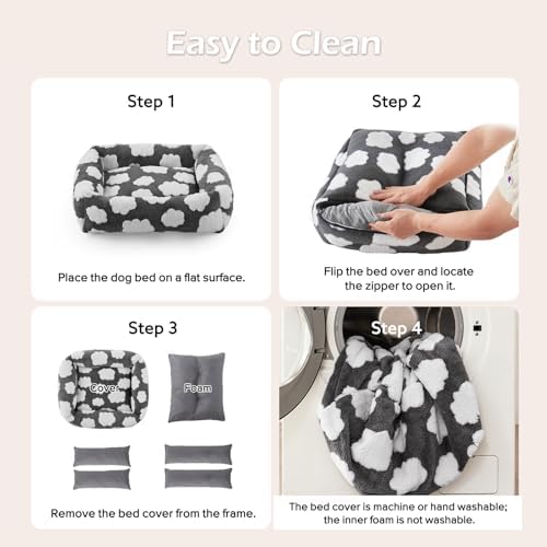 JOEJOY XL Dog Beds Large Sized Dog, Rectangle Washable Orthopedic Pet Bed - Image 6
