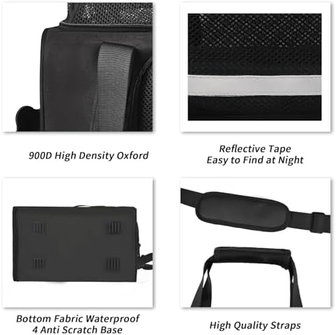 Wakytu Dog Carriers for Small Dogs, Cat Carrier Travel, Expandable, Collapsible - Image 7