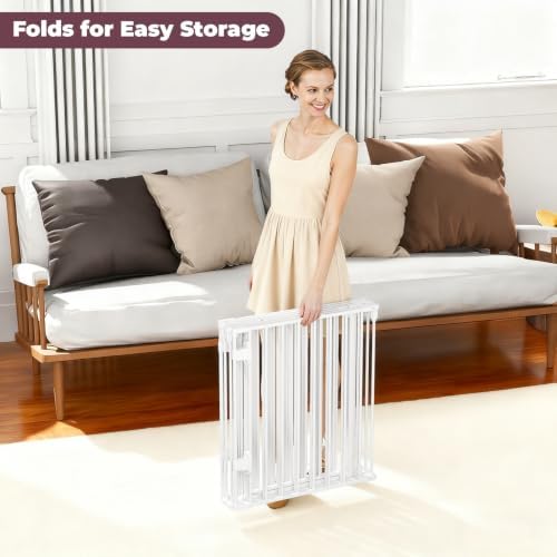 144" Extra Wide Baby Gate with Door, Configurable Baby Fence - Image 6