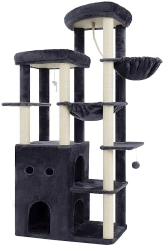 Heybly Cat Tree, 69.7 in Secure Anti-Tip Cat Tower - Image 4