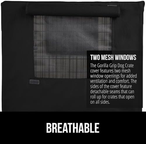 GORILLA GRIP Dog Crate Covers, Wire Kennel Topper, 24 in - Image 4