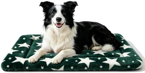 Dog Bed Mat, Reversible Crate Pad & Cute Dog Bed by FogkissComfyPawsHome