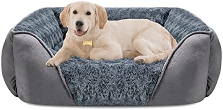 INVENHO Large Dog Bed for Large Medium Small Dogs, Rectangle Washable by INVENHO