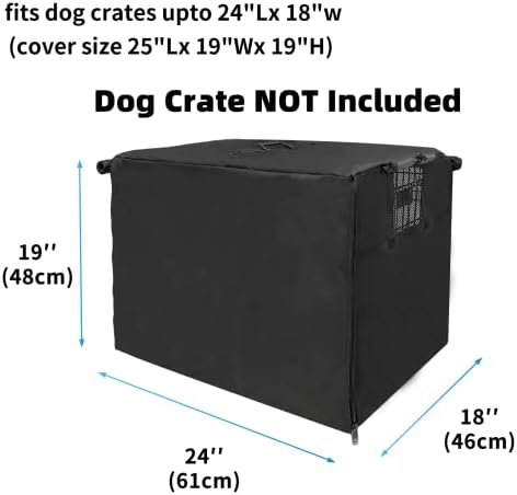 Dog Kennel Cover 24 Inch Waterproof 600D Oxford - Image 2