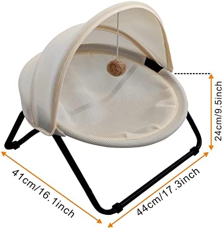 Cat Bed, Pet Hammock Bed for Cats and Dogs, Comfortable and Breathable Elevated - Image 5