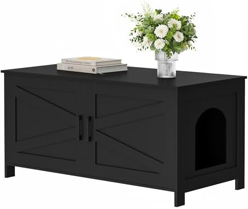 Homhedy 39.4" L Cat Litter Box Enclosure by Homhedy