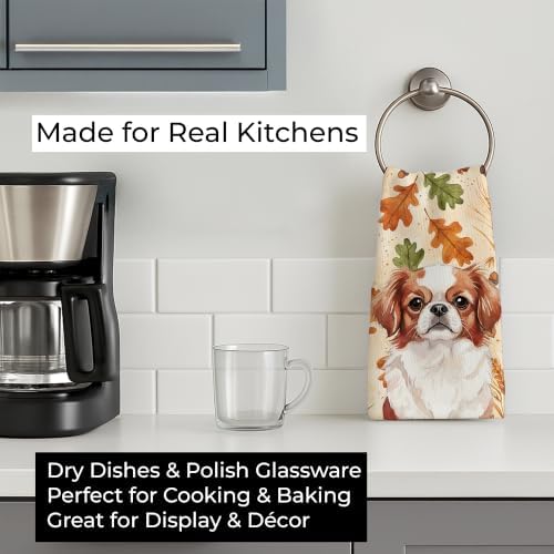 Caroline's Treasures Japanese Chin Dogs Kitchen Towel 15x25 in - Image 3