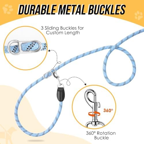 Lukovee Hands Free Dog Leash, 10FT Adjustable Waist-Lead & Shoulder Lead - Image 4