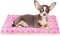 Mora Pets Dog Bed Crate Pad Ultra Soft Pet Mat Star Print 22 Inch Pink by MoraPets